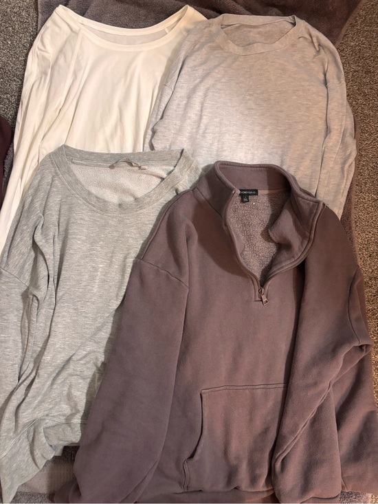 lululemon athletica Tops - Beyond Yoga Quarter-Zip Pullover + Lululemon Long-Sleeve Tops - Mixed Set